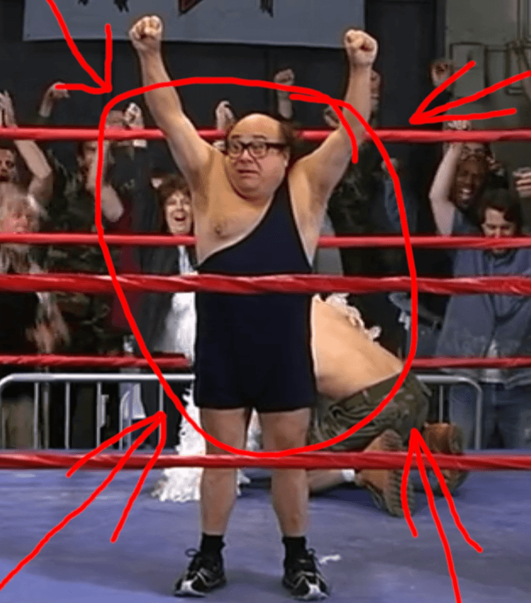 BAD BOY FRANK WINNING A WRESTLING CHAMPIONSHIP